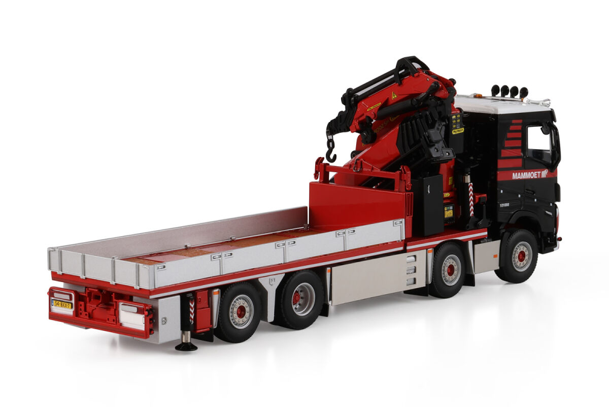 410323 -WSI - VOLVO FH 5 Schlafkabine Pritschenwagen 8x2 Nachlaufachse mit Palfinger PK 78002 SH + JIB "Mammoet" 